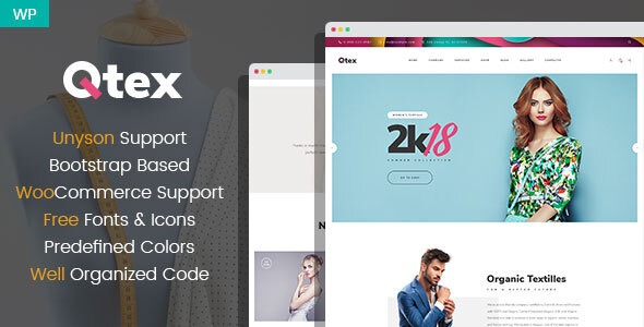 Qtex - Manufacturing and Clothing Company WP Theme