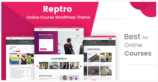 Reptro - WordPress theme for online courses