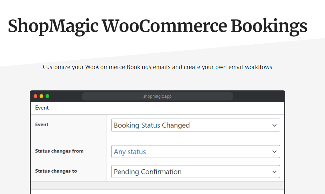 ShopMagic for WooCommerce Bookings