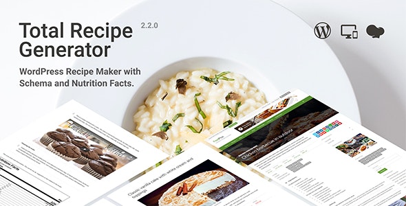 Total Recipe Generator- WordPress Recipe Maker with Schema and Nutrition Facts (Elementor addon)