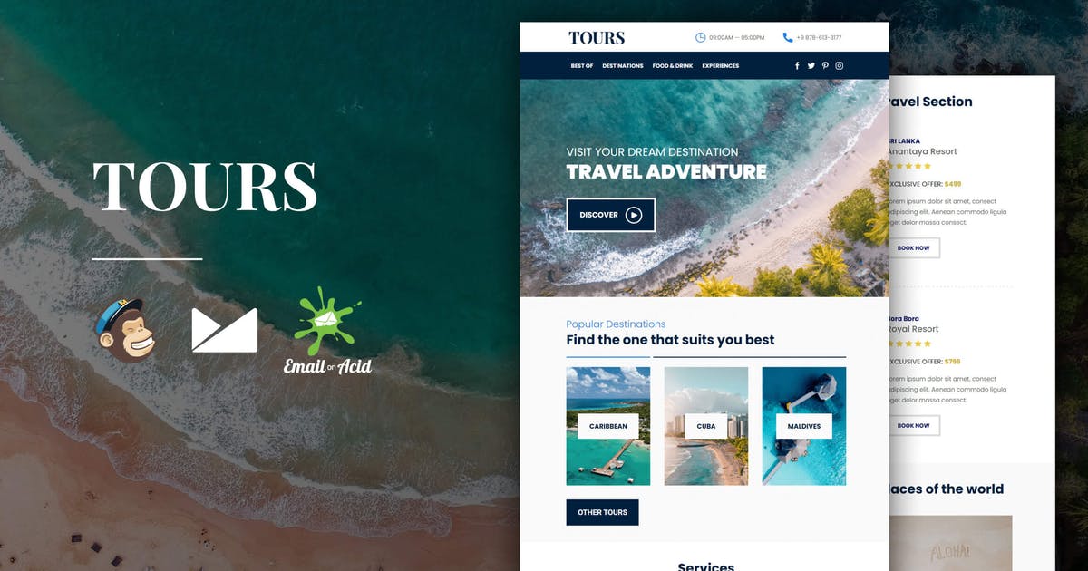 Tours - Book - Travel Responsive Email