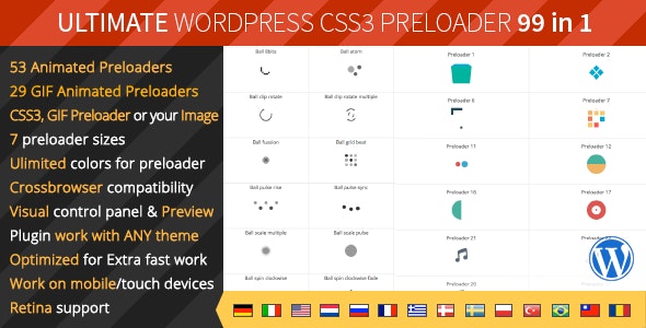 Ultimate WordPress Preloader - CSS Preloaders