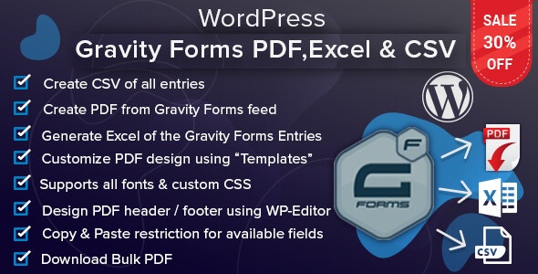 WordPress Gravity Forms PDF