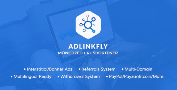 AdLinkFly Monetized URL Shortener
