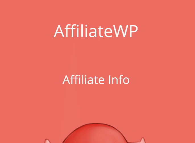 AffiliateWP Affiliate Info Add-On
