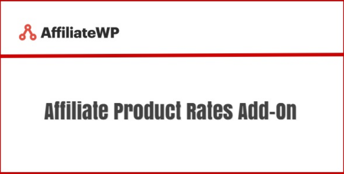 AffiliateWP Affiliate Product Rates Add-On