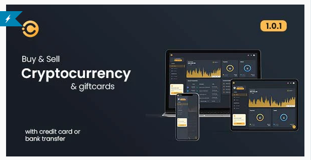 Cryptonite - Multi featured Crypto buy - sell software with Giftcard marketplace