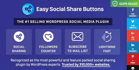 Easy Social Share Buttons for WordPress