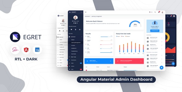 Egret - Angular+ Material Design Admin Dashboard Template