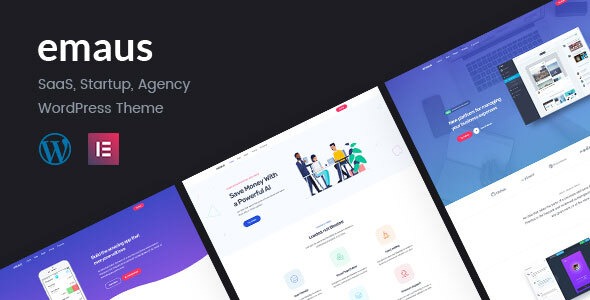 Emaus - SaaS App and Startup Elementor Theme