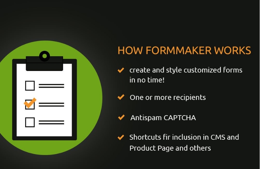 Form Maker module - custom contact forms and product forms