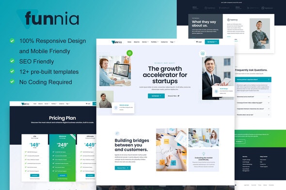 Funnia - Digital Agency Elementor Template Kit