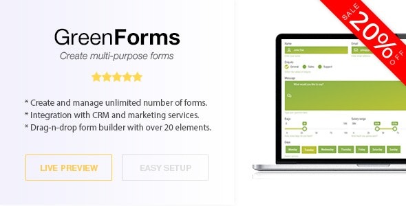 Green Forms - Standalone Form Builder