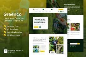 Greenco - Landscaping - Gardening Elementor Template Kit