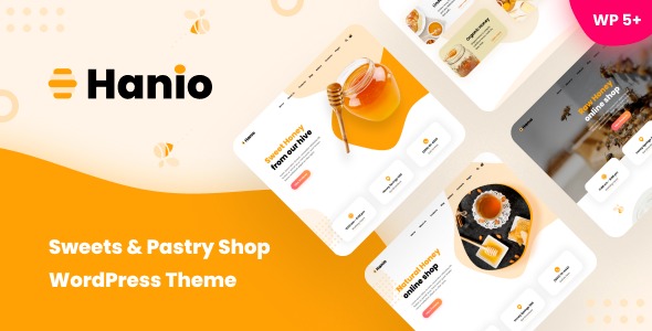 Hanio - Sweets - Pastry Shop WordPress Theme