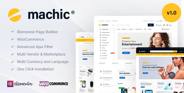 Machic Electronics Store WooCommerce Theme