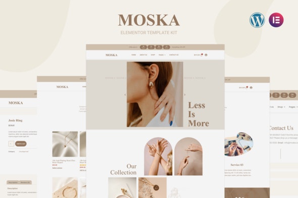 Moska - Fashion Jewelry Store WooCommerce Elementor Template Kit