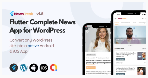 Newsfreak(Flutter News App for WordPress)