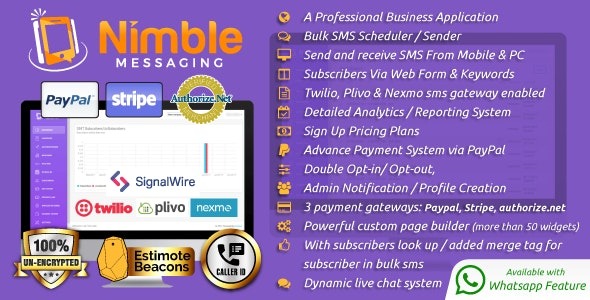 Nimble Messaging Professional SMS Marketing Application For Business