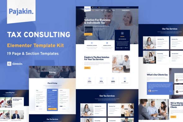 Pajakin - Tax Consultant - Financial Advisor Template Kit