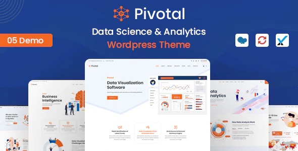 Pivotal - Data Science - Analytics WordPress Theme