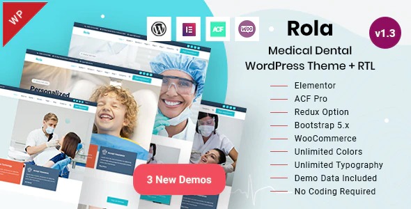 Rola Medical Dental WordPress Theme