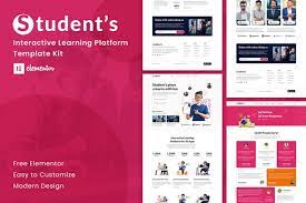 Student - Online e-Course Elementor Template Kit