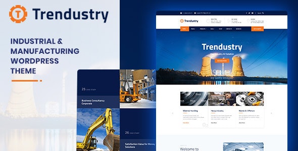 Trendustry - Industrial - Manufacturing WordPress Theme