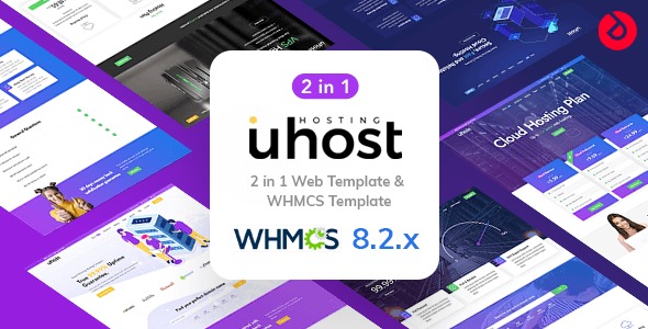 Uhost - Web Hosting - WHMCS Template