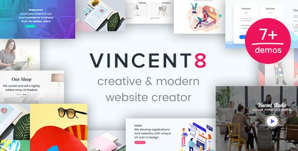 Vincent Eight- Responsive Multipurpose WordPress Theme