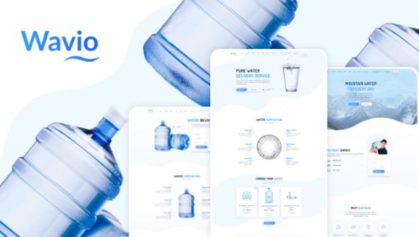 Wavio - Bottled Water Delivery WordPress Theme