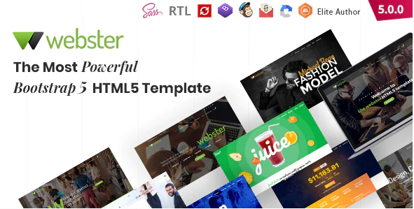 Webster - Responsive Multipurpose HTML Template