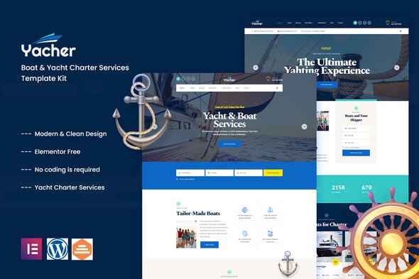Yachter - Boat - Yacht Charter Services Template Kit