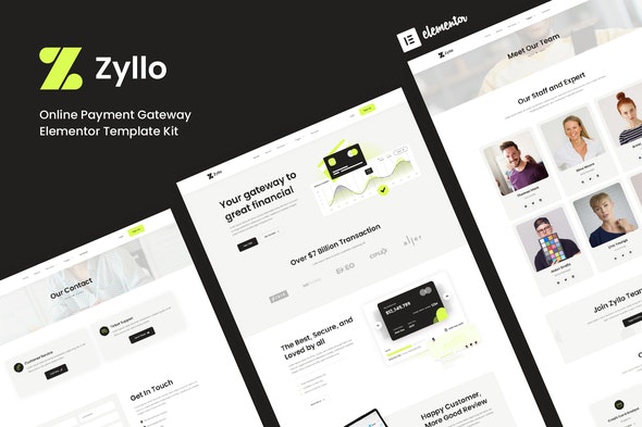 Zyllo - Online Payment Gateway Elementor Template Kit