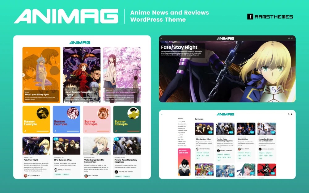 ANIMAG - Anime and Manga Magazine WordPress Theme TM