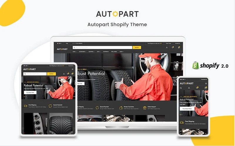 Autopart- The Autopart - Accessories Shopify Theme Template Monster