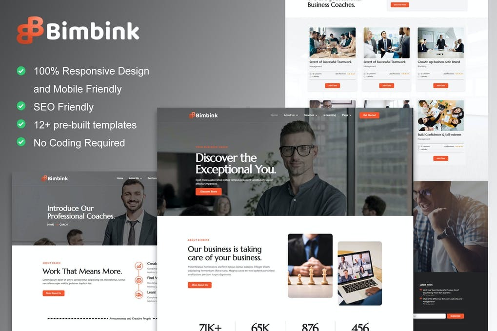 Bimbink - Business Coach - Consulting Elementor Template Kit
