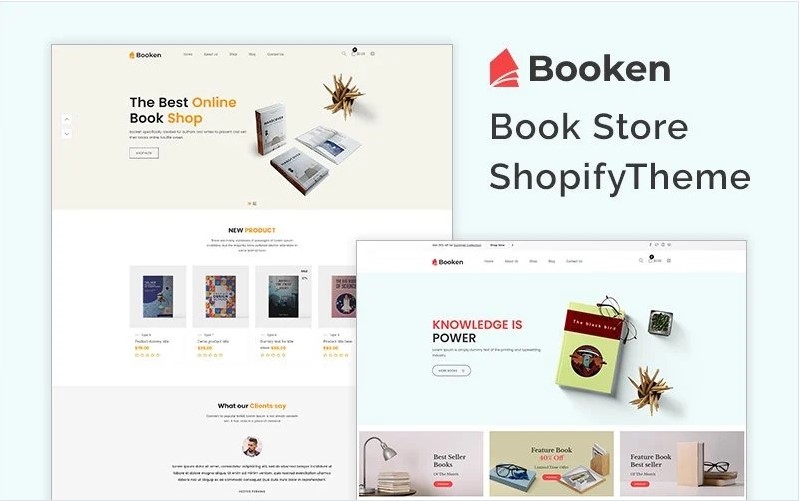 Booken - Book Store Shopify Theme Template Monster