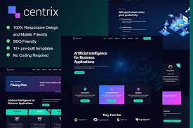 Centrix - Artificial Intelligence - Technology Services Elementor Template Kit