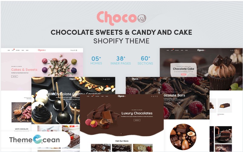 Chocoo - Chocolate Sweets - Candy and Cake Shopify TemasÄ± Template Monster