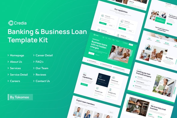 Credia | Banking - Business Loan Elementor Template Kit