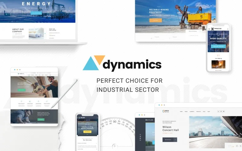 Dynamics - Industrial Multipage HTML Website Template Template Monster