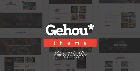 Gehou - A Modern Restaurant - Cafe Theme
