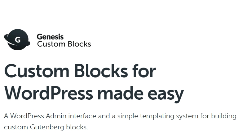 Genesis Custom Blocks Pro