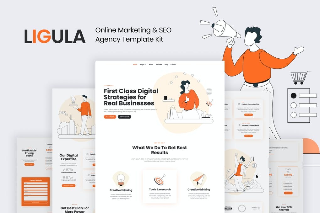 Ligula - Online Marketing - SEO agency Template Kit