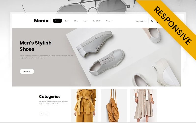 Mania - Online Fashion Store WooCommerce Theme Template Monster