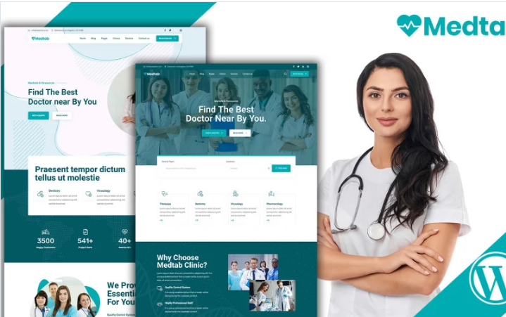 Medtab - Medicine and Health Services WordPress Theme Template Monster