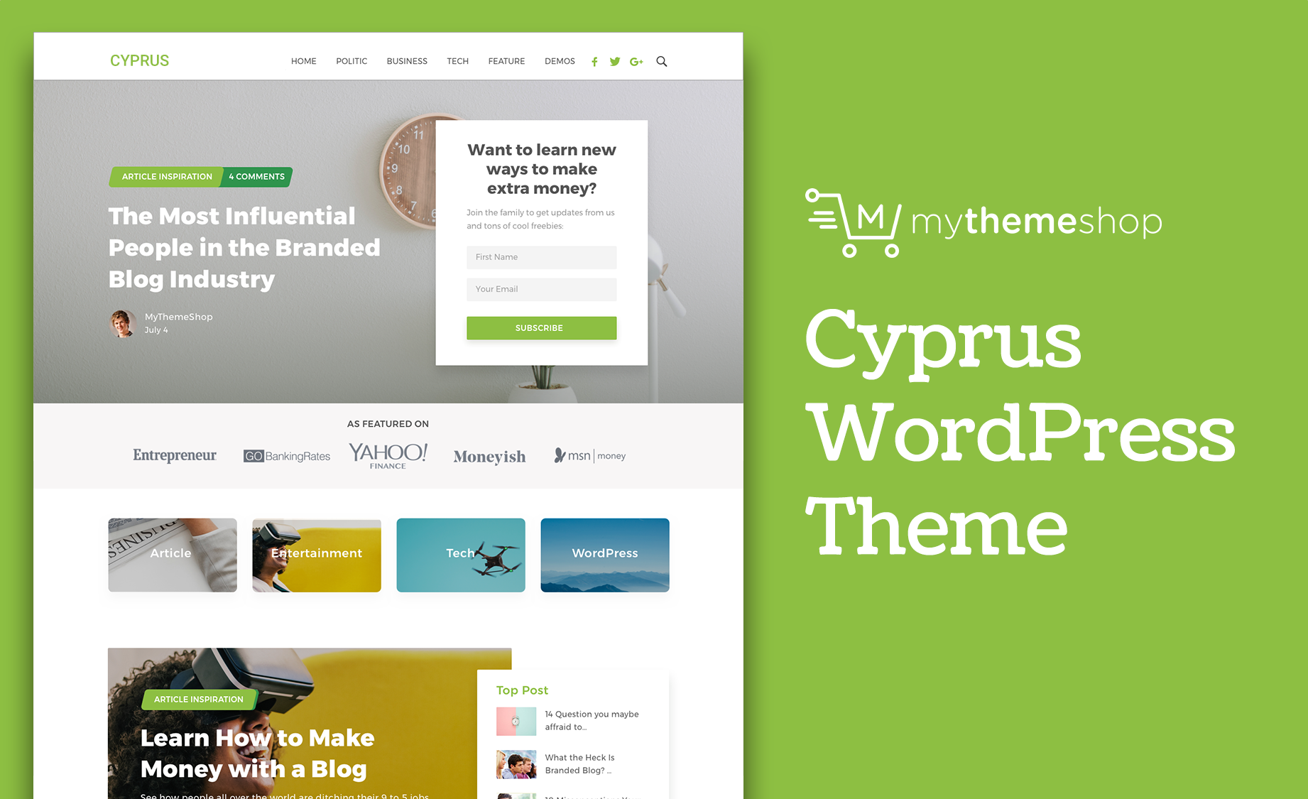 MyThemeShop Cyprus WordPress Theme