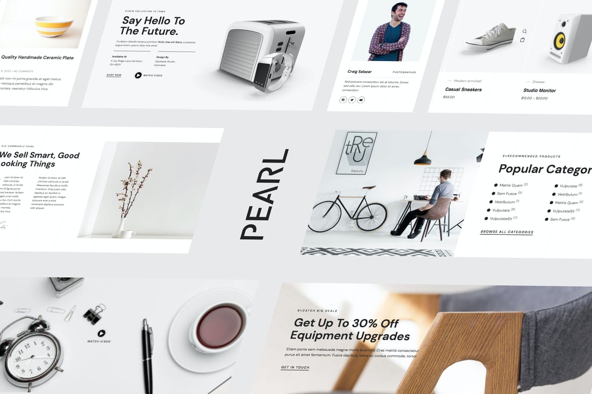 Pearl - Modern - Simple WooCommerce Store Template Kit