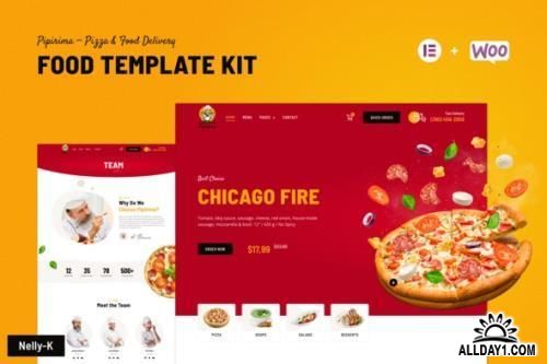 Pipirima - Pizza - Food Delivery Elementor Template Kit